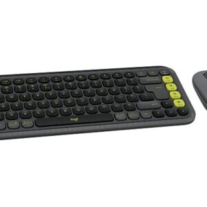 LOGITECH POP ICON COMBO Draadloos Toetsenbord en Muis Zwart