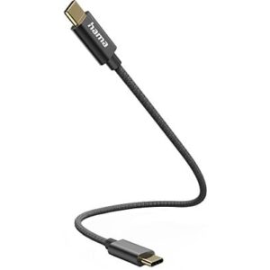 HAMA 201604 USB-C-kabel 0.2m Zwart
