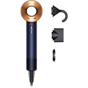 DYSON Supersonic Straight + Wavy Blue/Copper Föhn Blauw